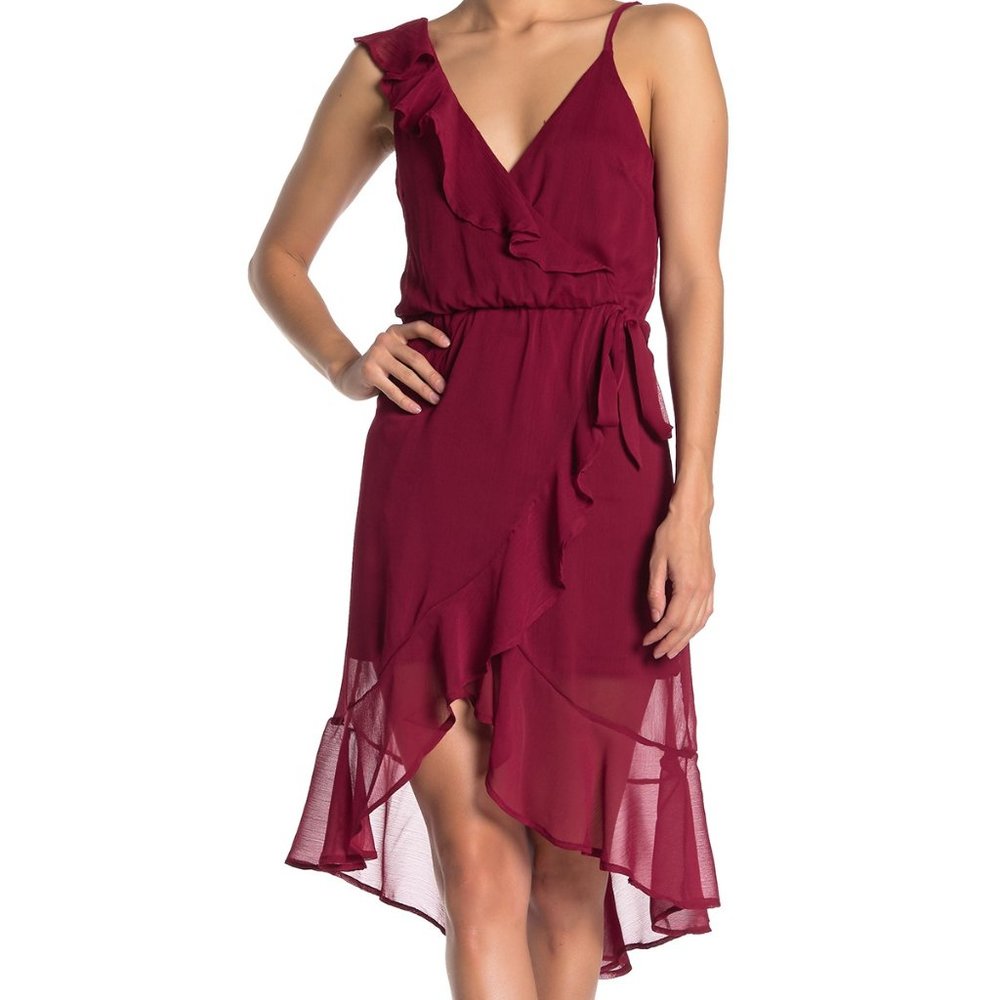 NWT MAX & ASH Ruffle Dress ~ High/Low Hem ~ Size M